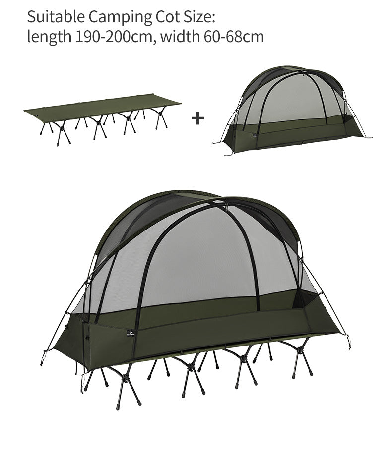 Thous Winds Scorpio 1 person Mesh Tent - Olive Green