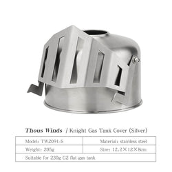 Thous Winds Knight Gas Tank Cover - Silver