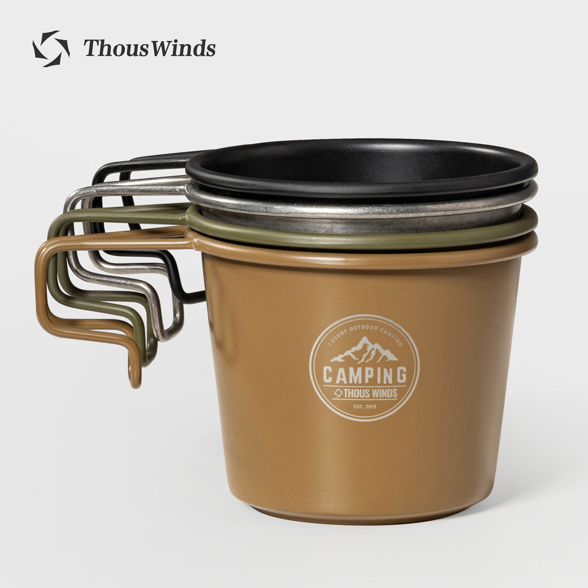 Thous Winds 350ml Sierra Cup - Vintage Silver