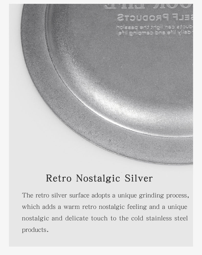 Thous Winds Vintage Dinner Plate - Vintage Silver