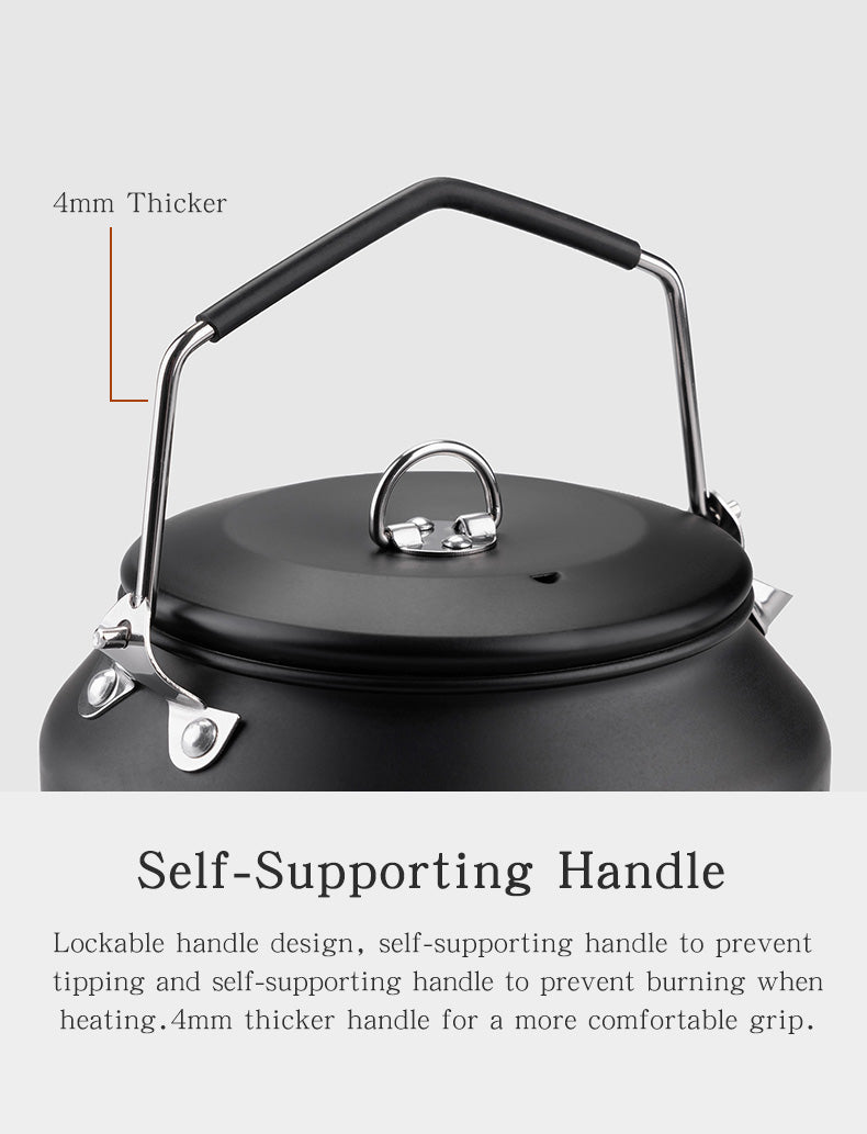 Thous Winds 1L Stainless Steel Kettle - Black