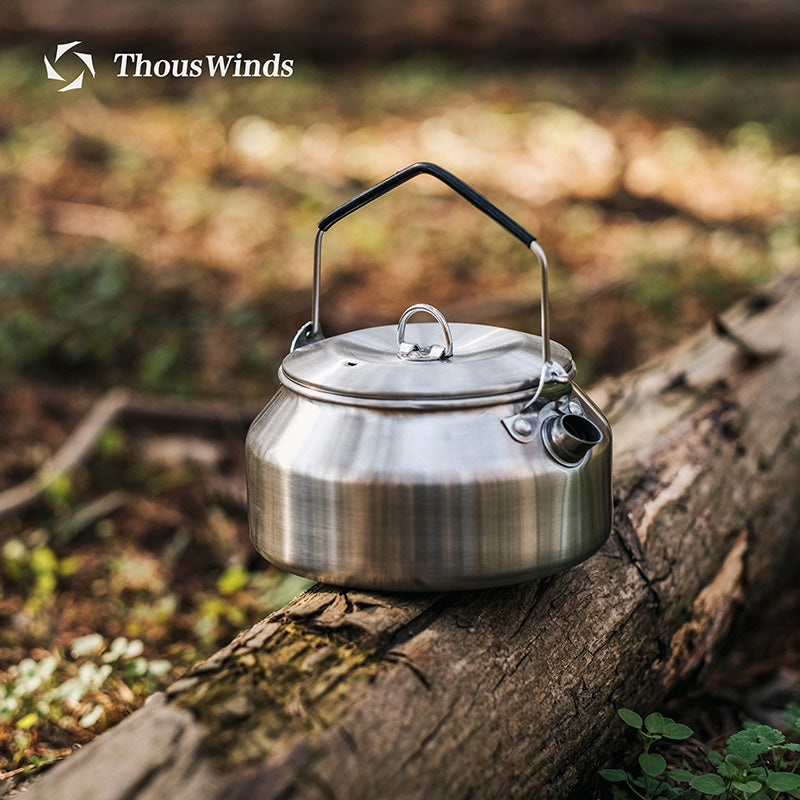 Thous Winds 1L Stainless Steel Kettle - Silver