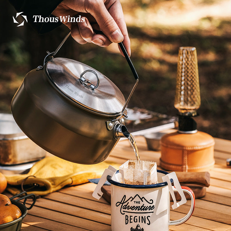 Thous Winds 1L Stainless Steel Kettle - Sand