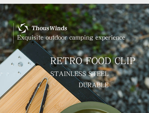 Thous Winds Vintage Titanium Food Clip - Black Walnut