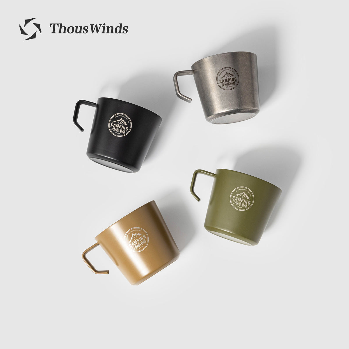 ThousWinds 250ml Double Wall Mug - Vintage Silver