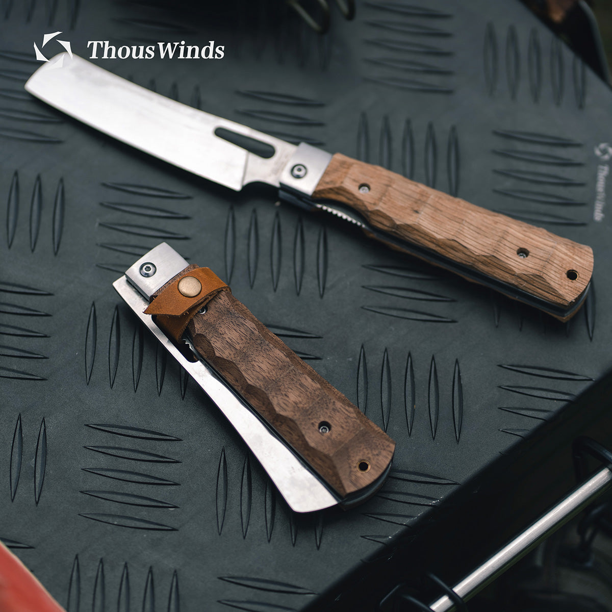 Thous Winds Woodcraft Kitchen Knife - Black Walnut