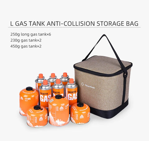 Thous Winds Gas Tank Anti-Collision Storage Bag - Black