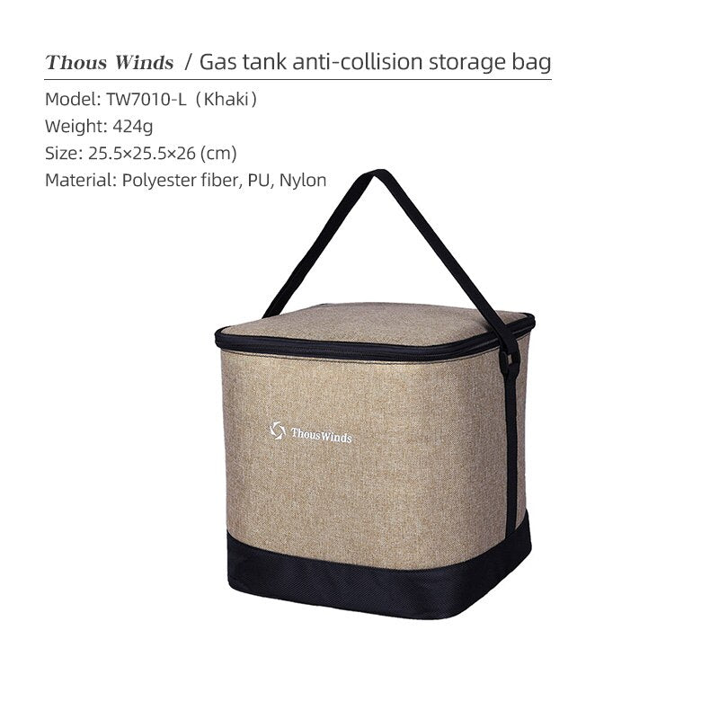Thous Winds Gas Tank Anti-Collision Storage Bag - Olive Green