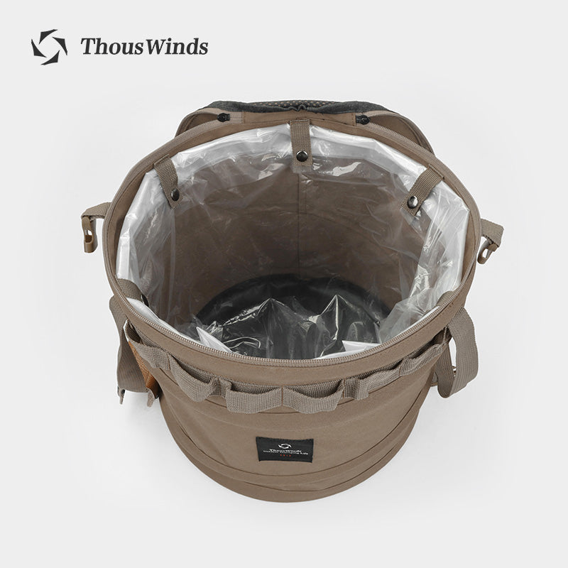 Thous Winds Multifunction Spring Bucket Bag - Black