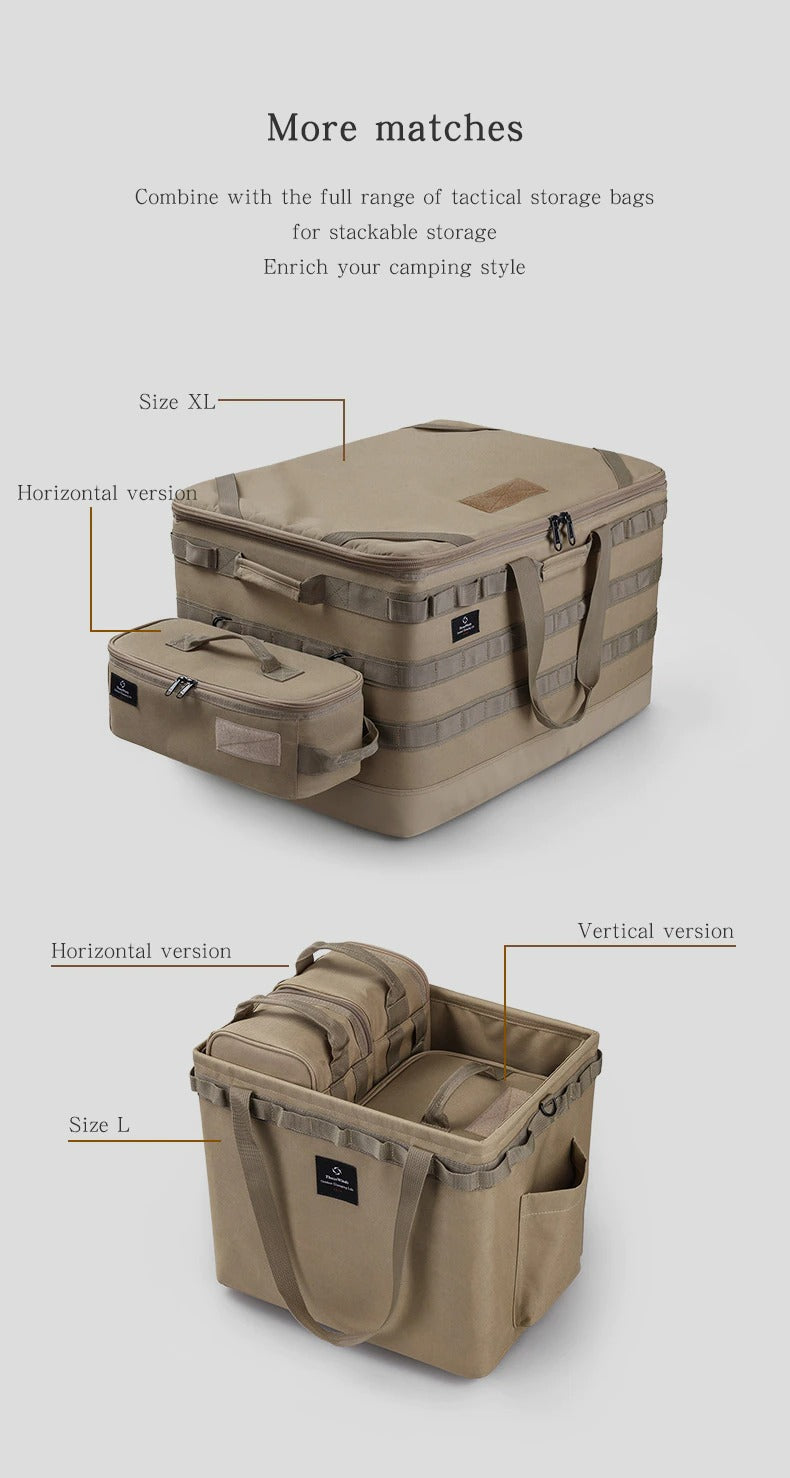 Thous Winds Tactical Organiser Horizontal - Olive Green