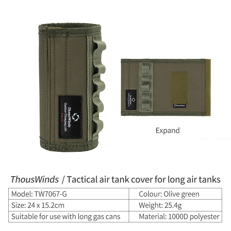 Thous Winds Tactical Gas Tank Cover for Long Gas Tank - Olive Green