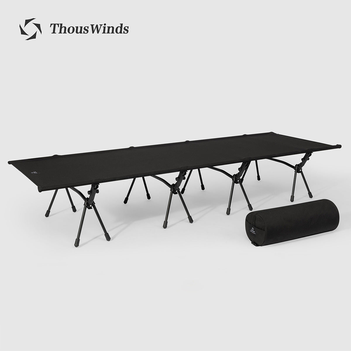 ThousWinds Aluminium Stand Tactical Camp Bed - Olive Green