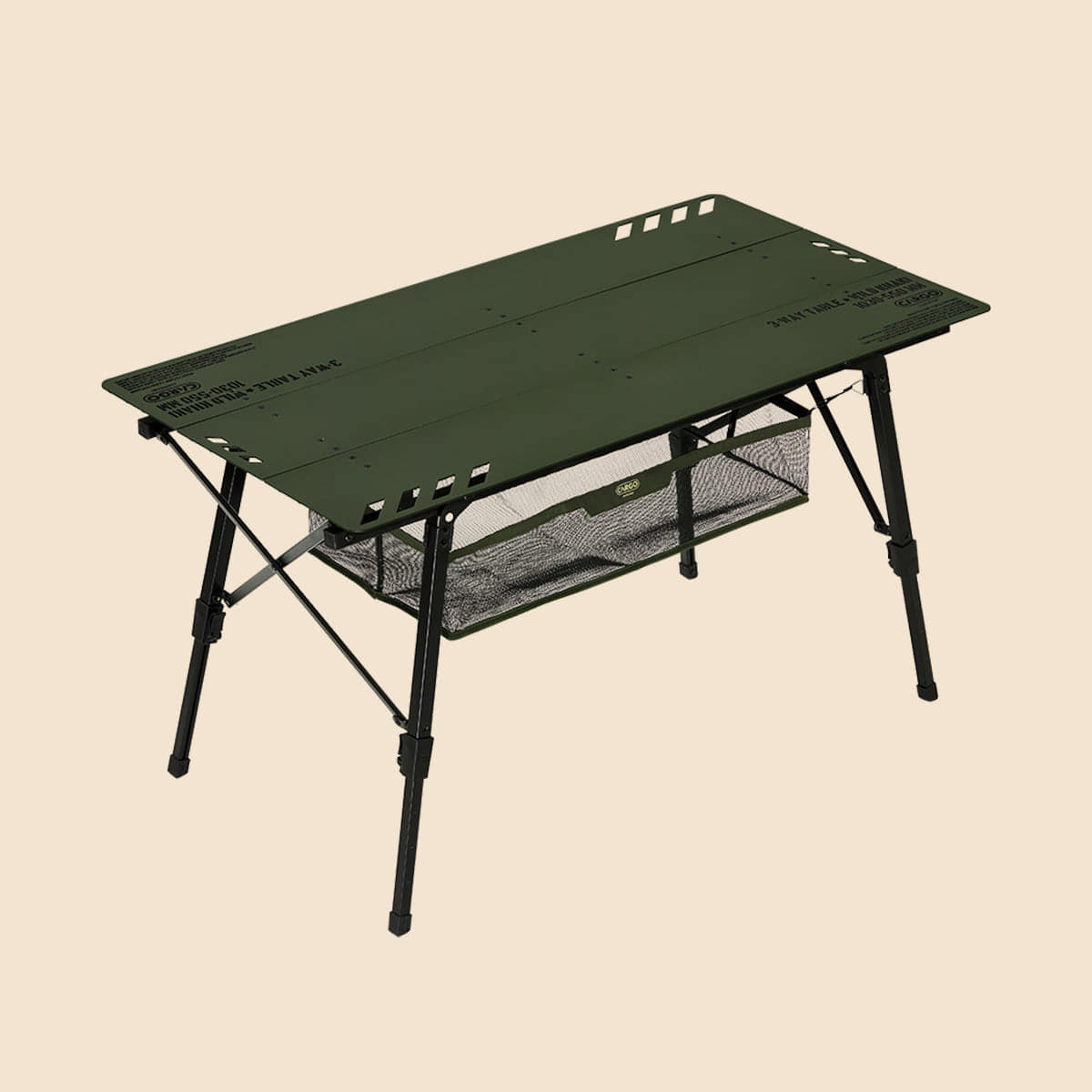 Cargo Container 3-Way Table - Beige