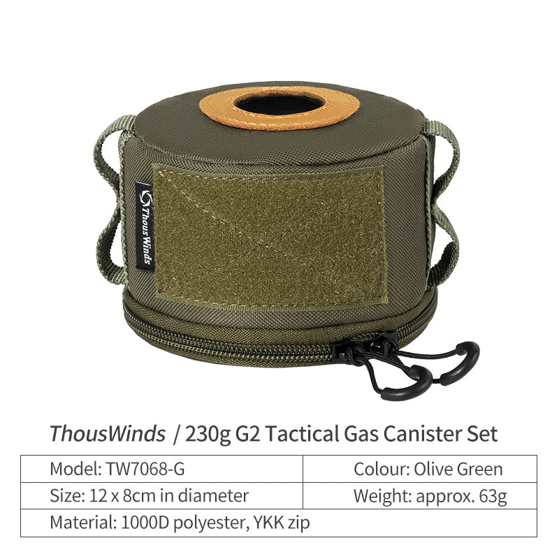 Thous Winds 230g G2 Tactical Gas Canister Set - Olive Green