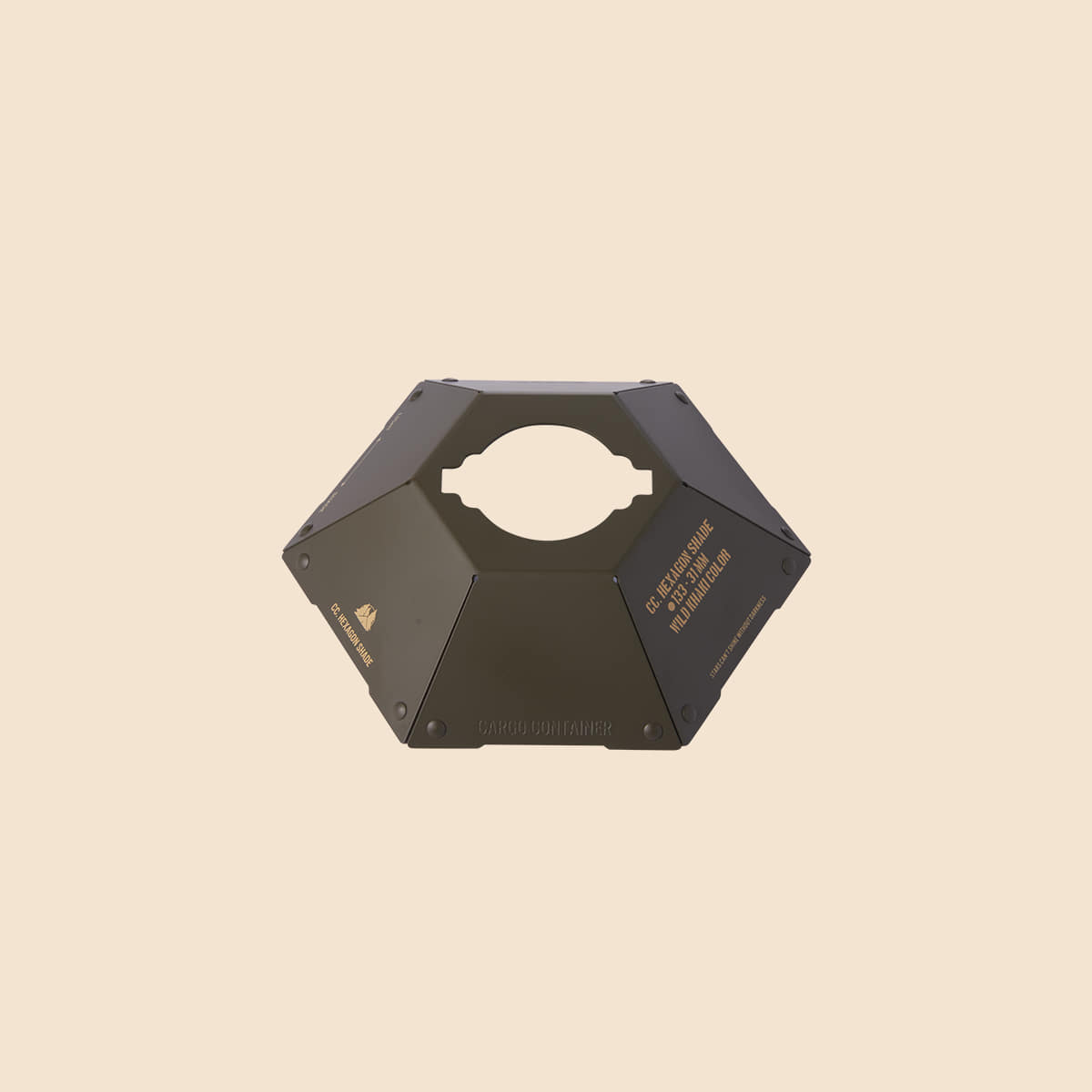 Cargo Container Hexagon Shade - Beige