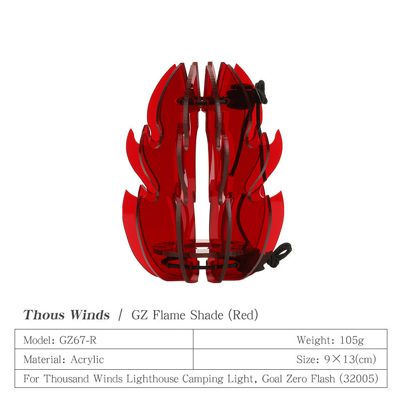 Thous Winds Goal Zero Flame Shade - Red