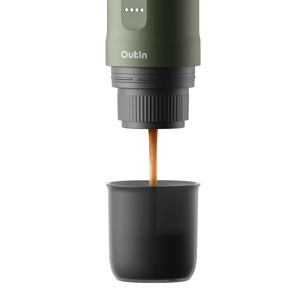 Outin Nano Portable Espresso Machine - Forest Green