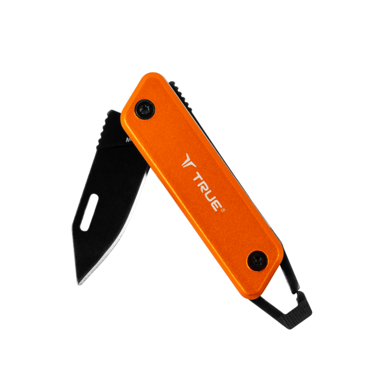 True Utility Modern Keychain Knife - Orange