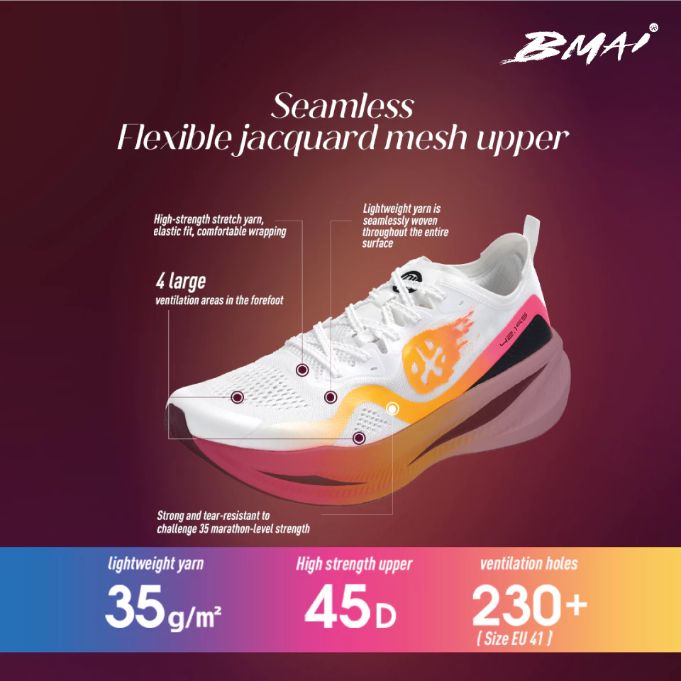 BMAI JINGTAN FLY MEN -WHITE (FOR ADVANCED RUNNER)