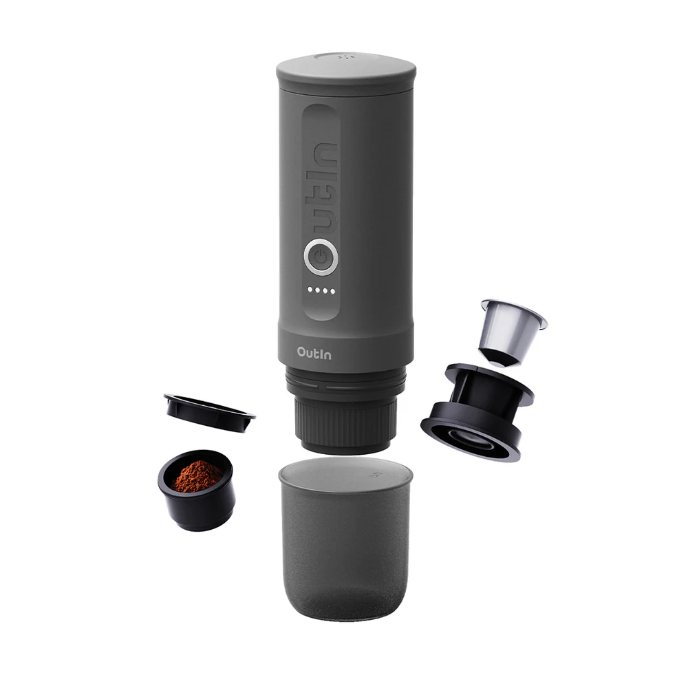 Outin Nano Portable Espresso Machine - Space Grey