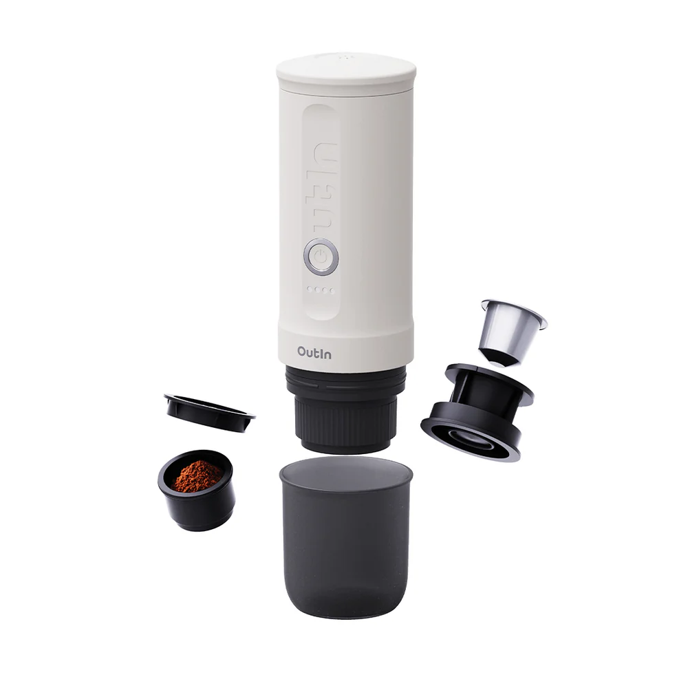 Outin Nano Portable Espresso Machine - Pearl White