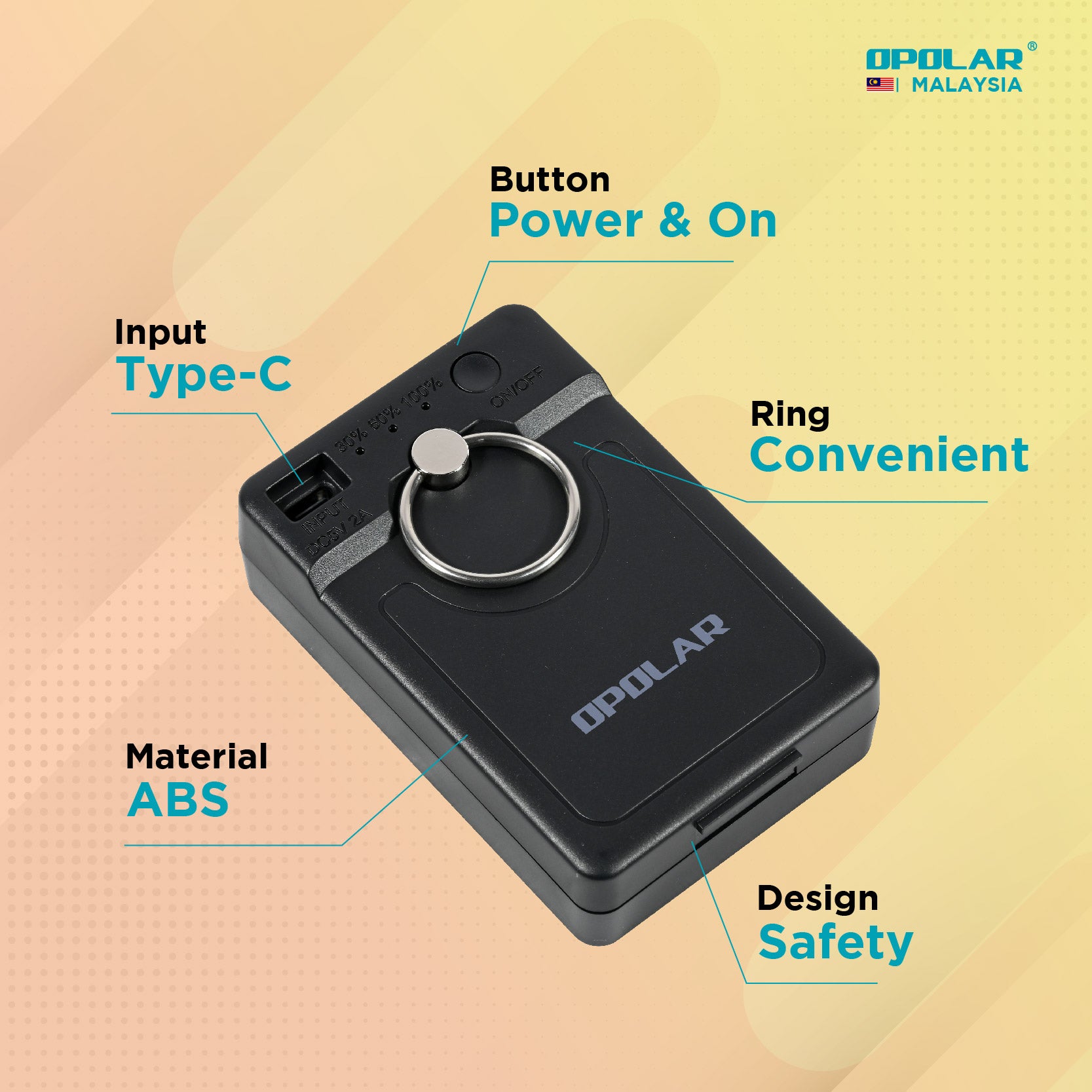 Opolar 10,000mAh Rechargeable Battery & Power Bank