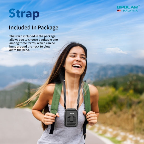 Opolar Rechargeable Personal Portable Waist Clip Fan With Output 5v2a (8000mAh)