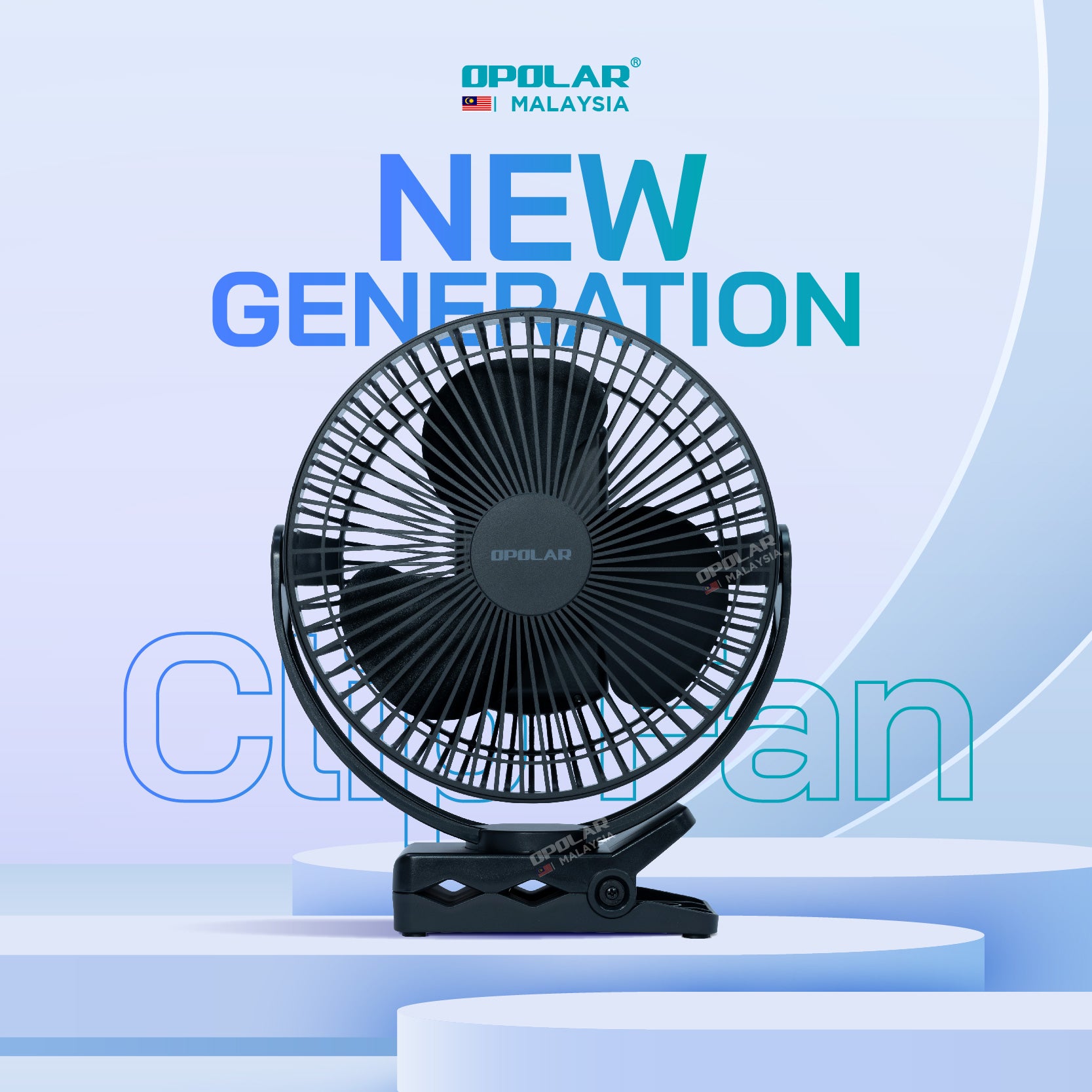 OPOLAR Clip on Fan | 10000 mAh 8 inches