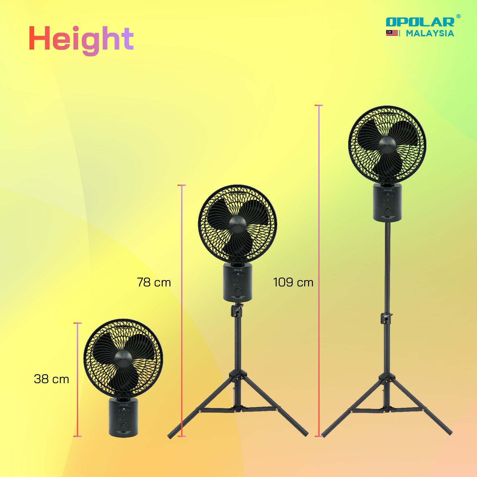 OPOLAR Floor Pedestal Fan with Remote, Oscillating & Timer | 20000mAh 10 inches