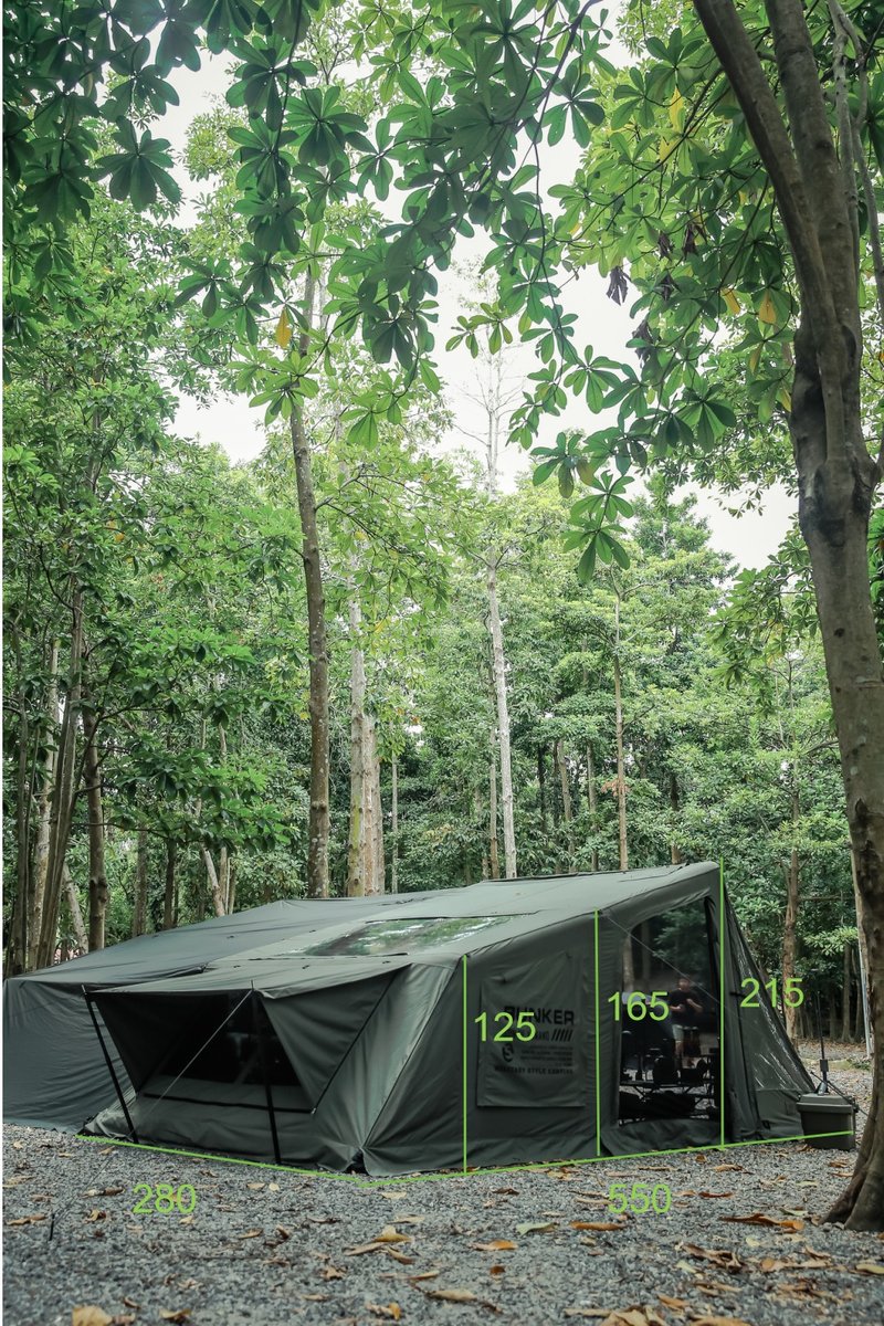 Dawning Fire Bunker 2-4 person Tent - Black