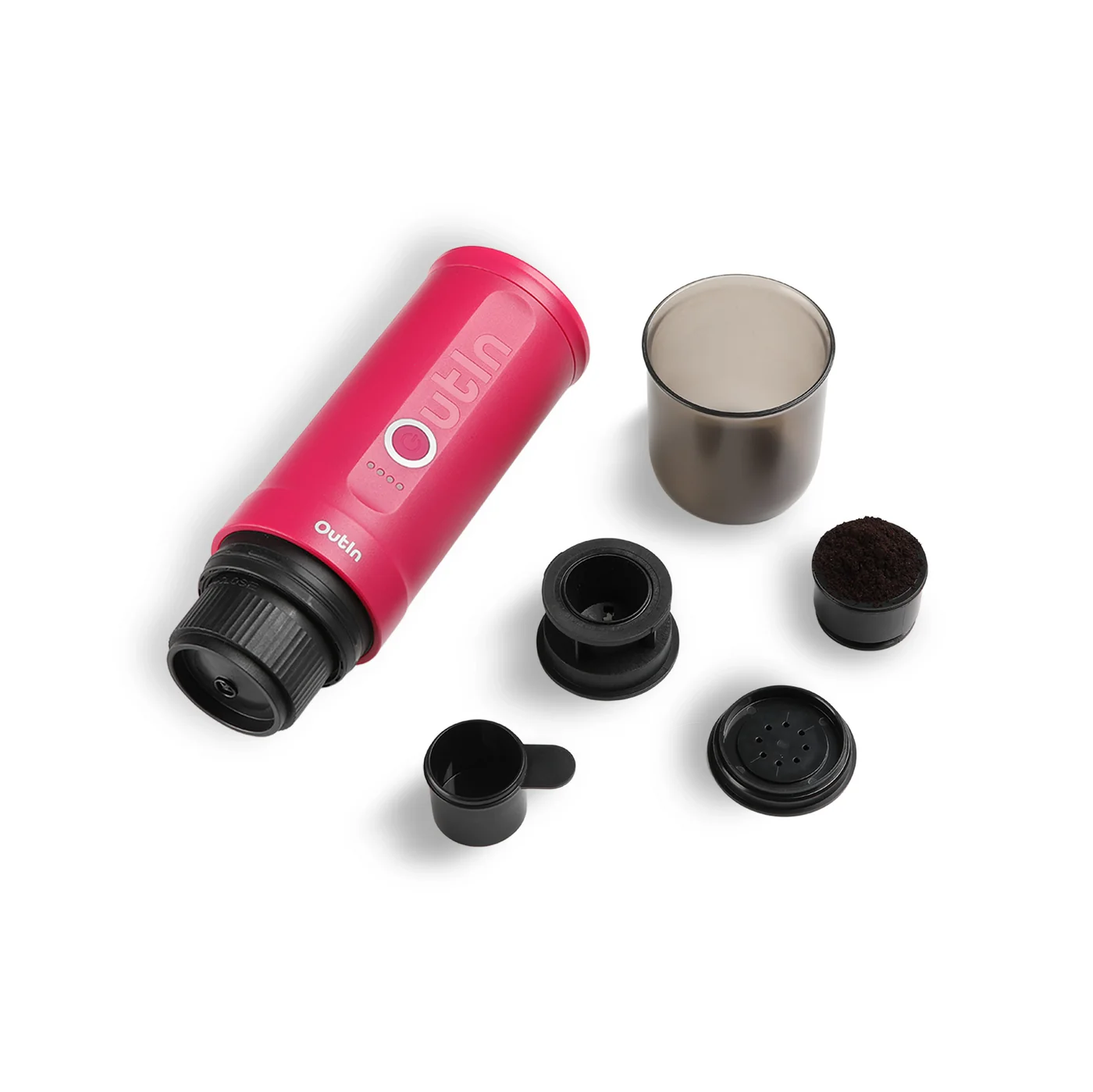 Outin Nano Portable Espresso Machine - Crimson Red