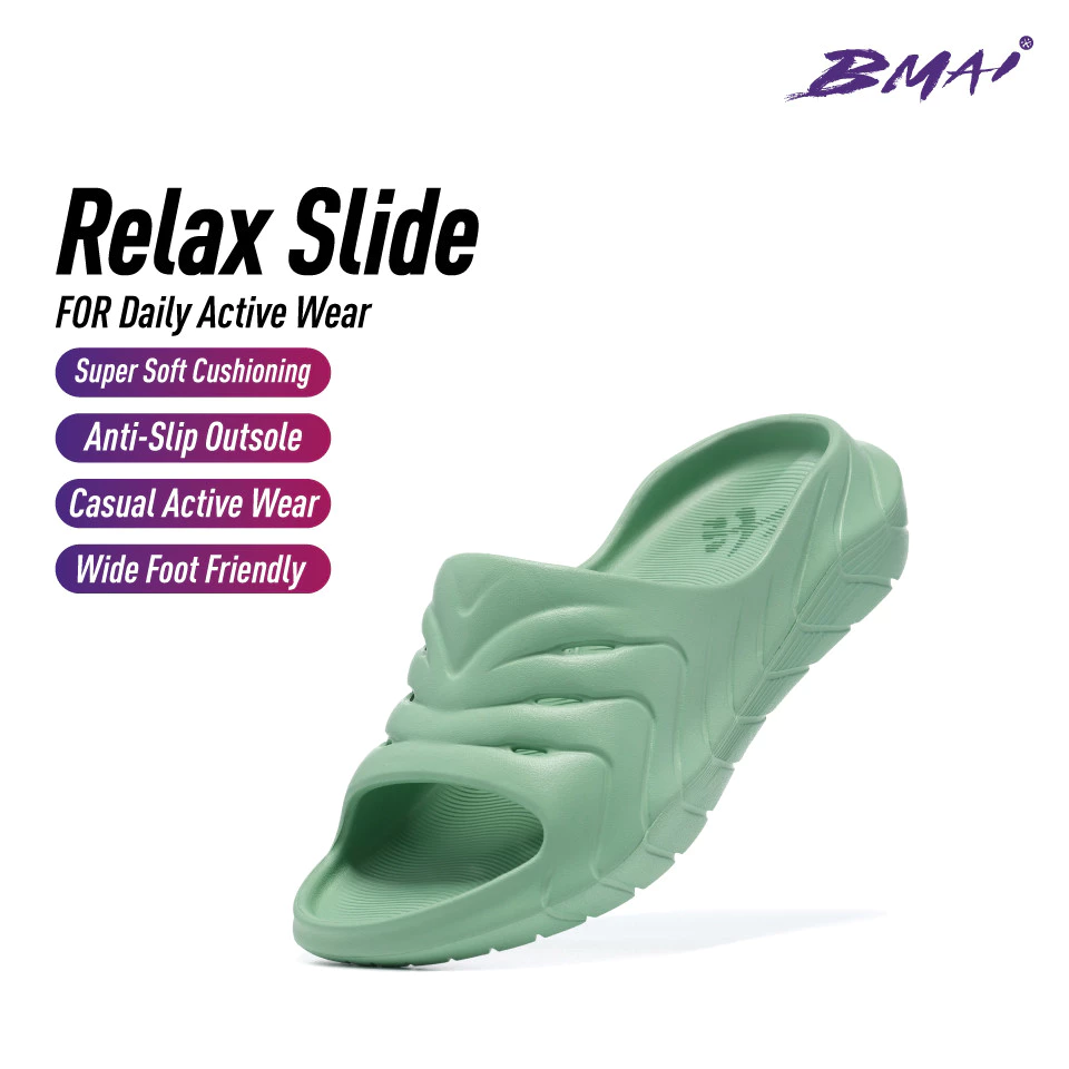 BMAI RELAX UNISEX -GREEN (RECOVERY SANDAL)