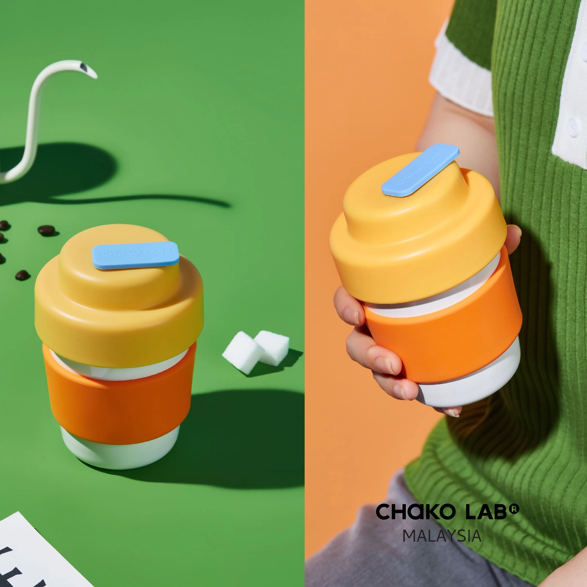 CHAKO LAB Ceramic Coffee Cup - Orange