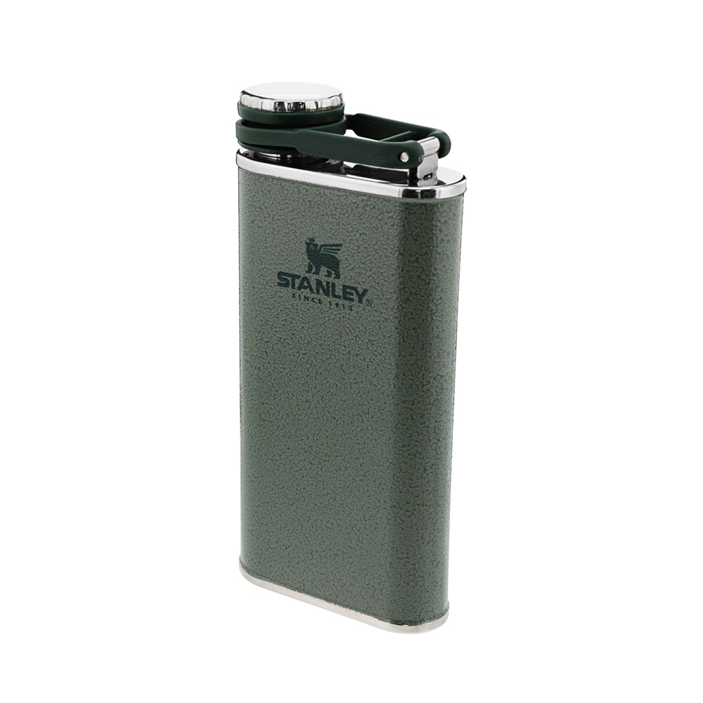 Stanley Classic Easy Fill 8oz Wide Mouth Flask - Hammertone Green