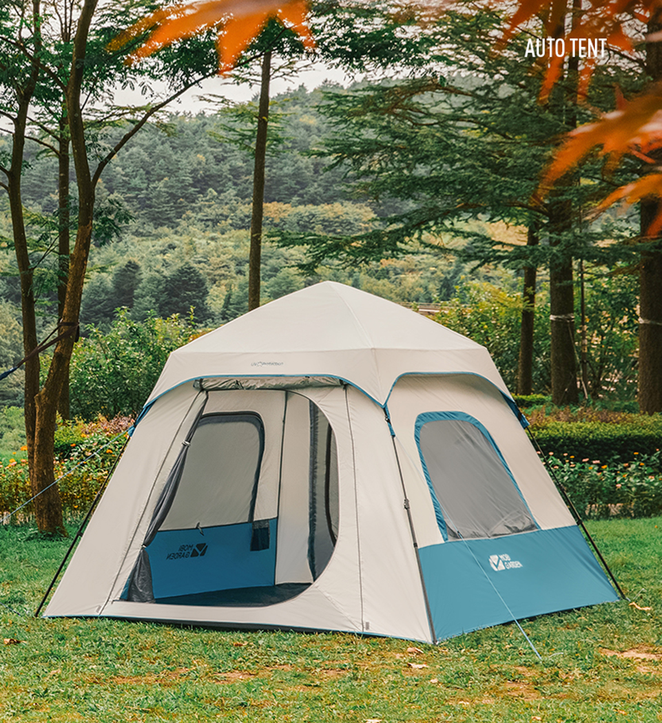 Mobi Garden Ling Dong 145 Space 4 person tent - Sky Blue