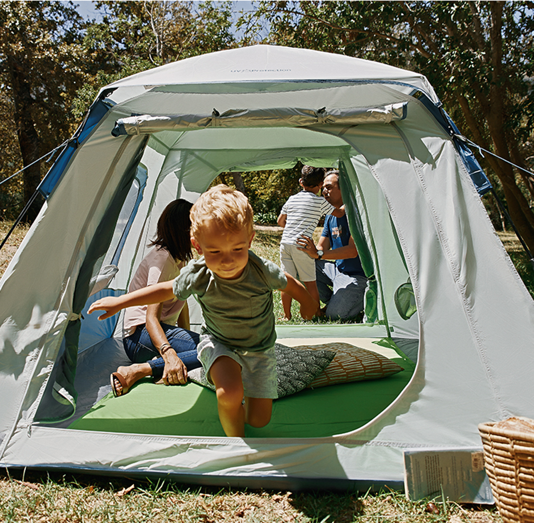 Mobi Garden Ling Dong 145 Space 4 person tent - Sky Blue