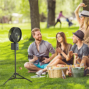 OPOLAR Floor Pedestal Fan with Remote, Oscillating & Timer | 20000mAh 10 inches