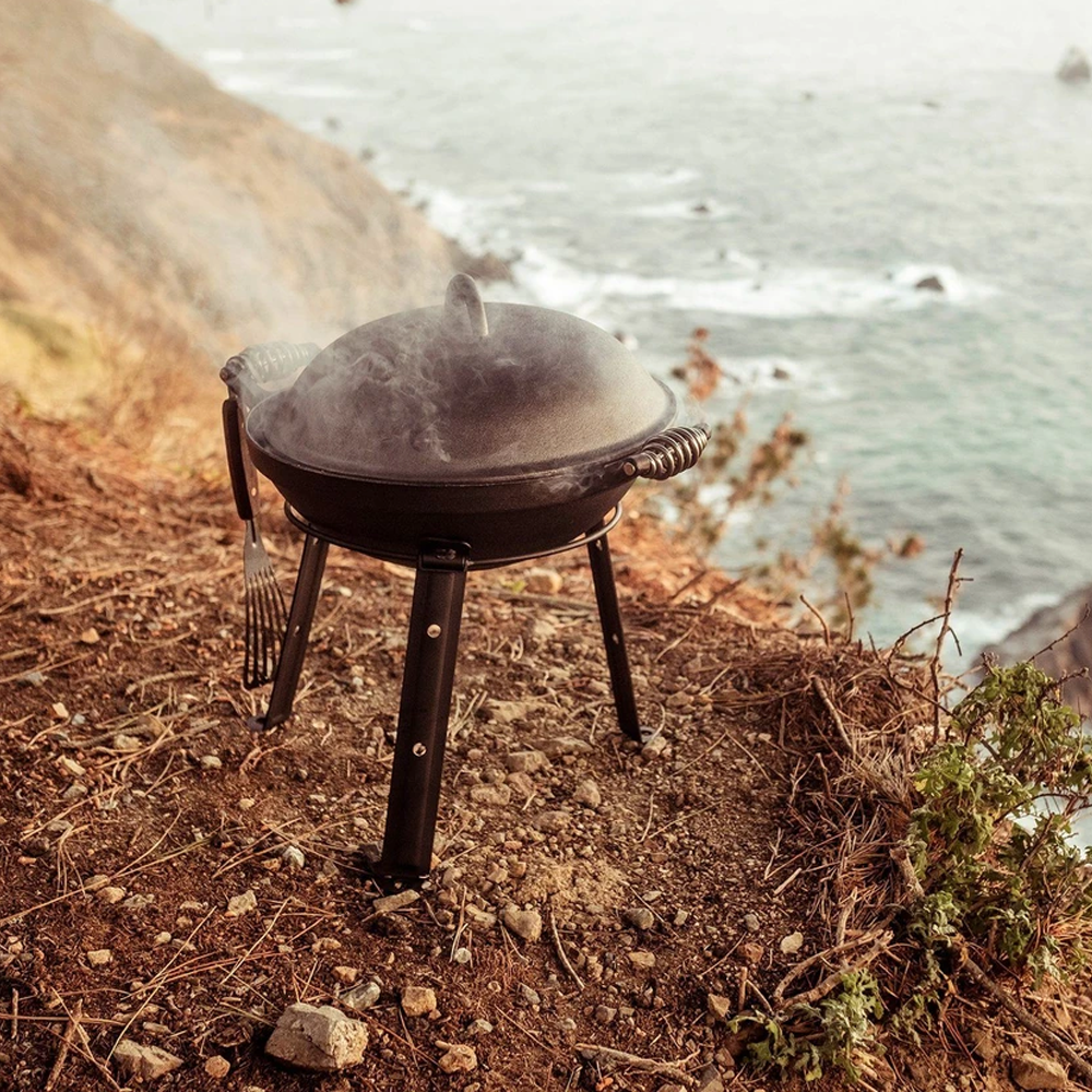 Cooking with Barebones Outdoor Iron Oven