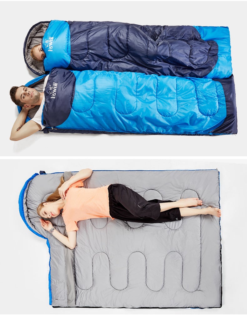 Hewolf Camping Sleeping Bag - Blue