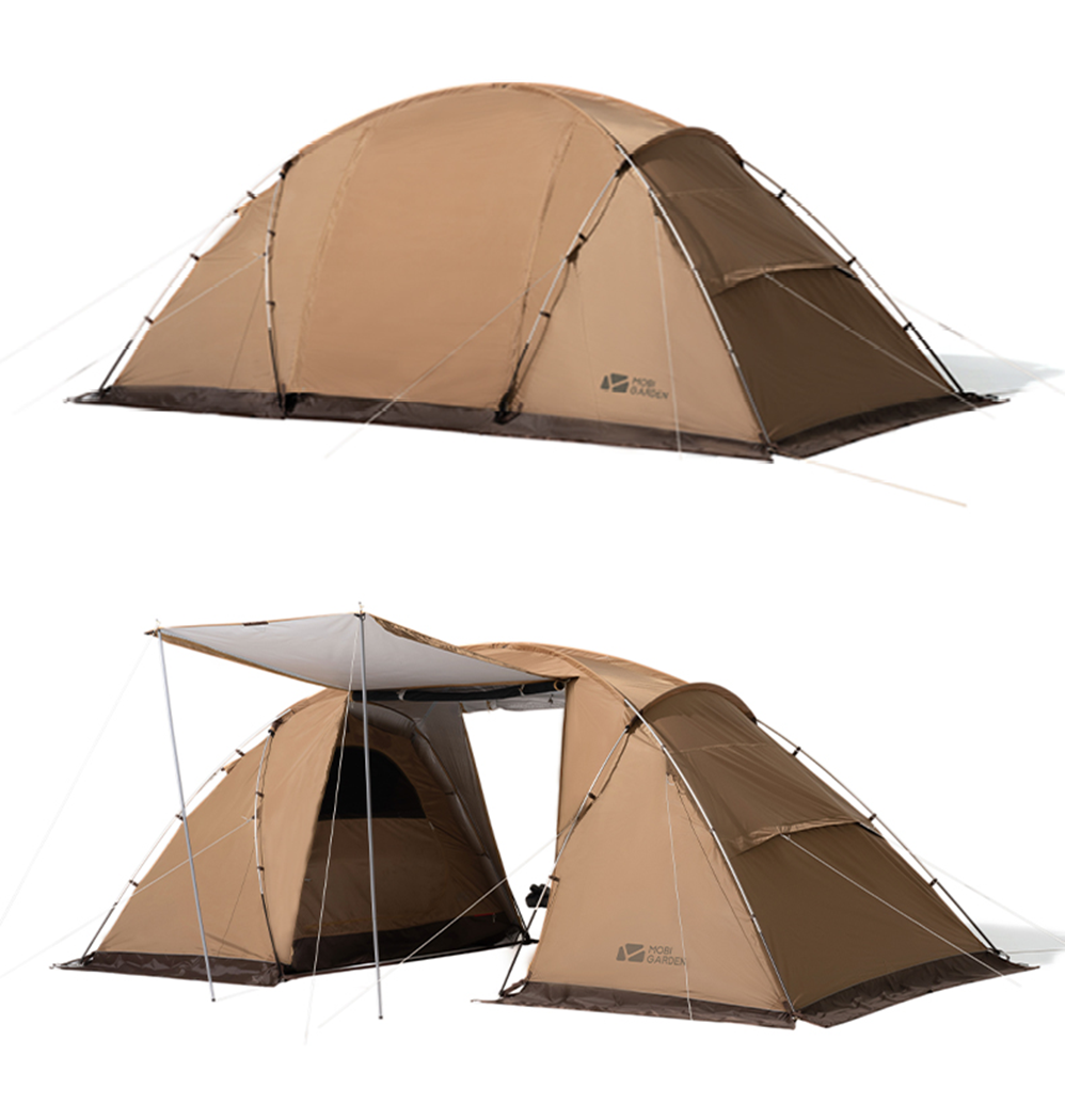 Mobi Garden Shi Jia 4 Oxford Cloth 3-4 person tent - Khaki