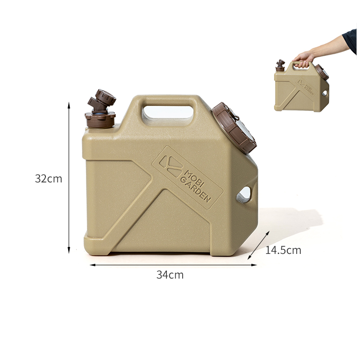 Mobi Garden Mu Ze Portable Bucket 10L - Khaki