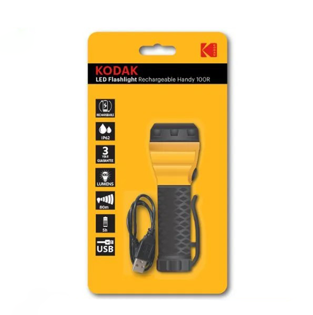 Kodak LED Flashlight Rechargeable Handy 100R