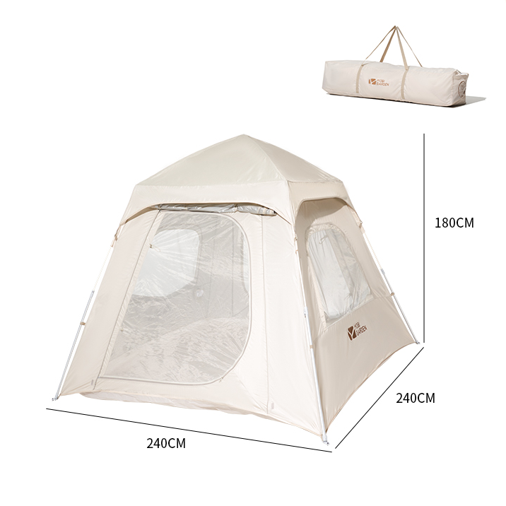 Mobi Garden Ling Dong 180 Space 4 person tent - Milky White