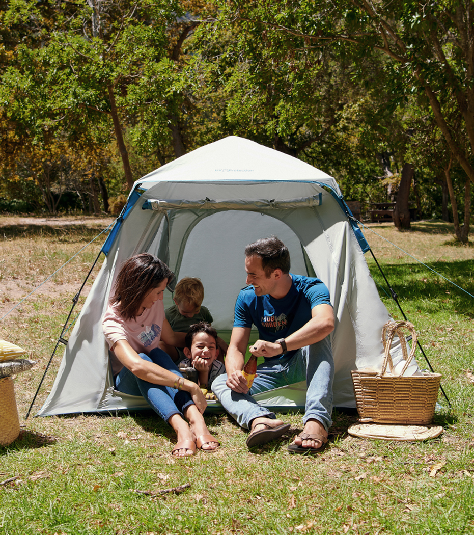 Mobi Garden Ling Dong 145 Space 4 person tent - Sky Blue