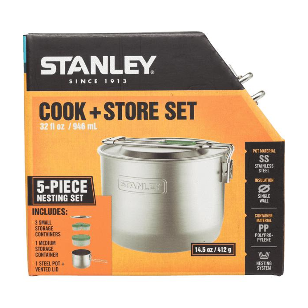 Stanley Adventure Cook And Store Set (32oz) - Stainless Steel Camp Cook