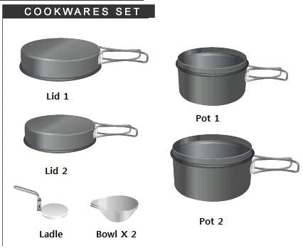 Kovea Solo 2 Camp Cook Set