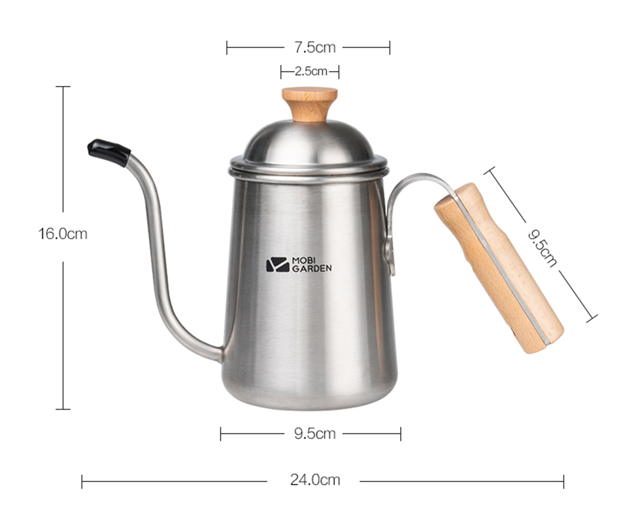 Mobi Garden Rong Yan Stainless Steel Drip Kettle