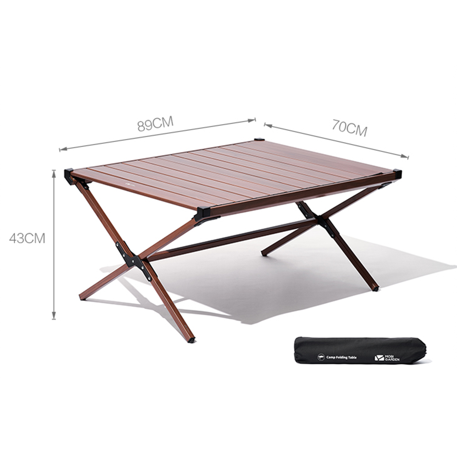 Mobi Garden Shan Ze Aluminum Omelet Table Wide - Wood