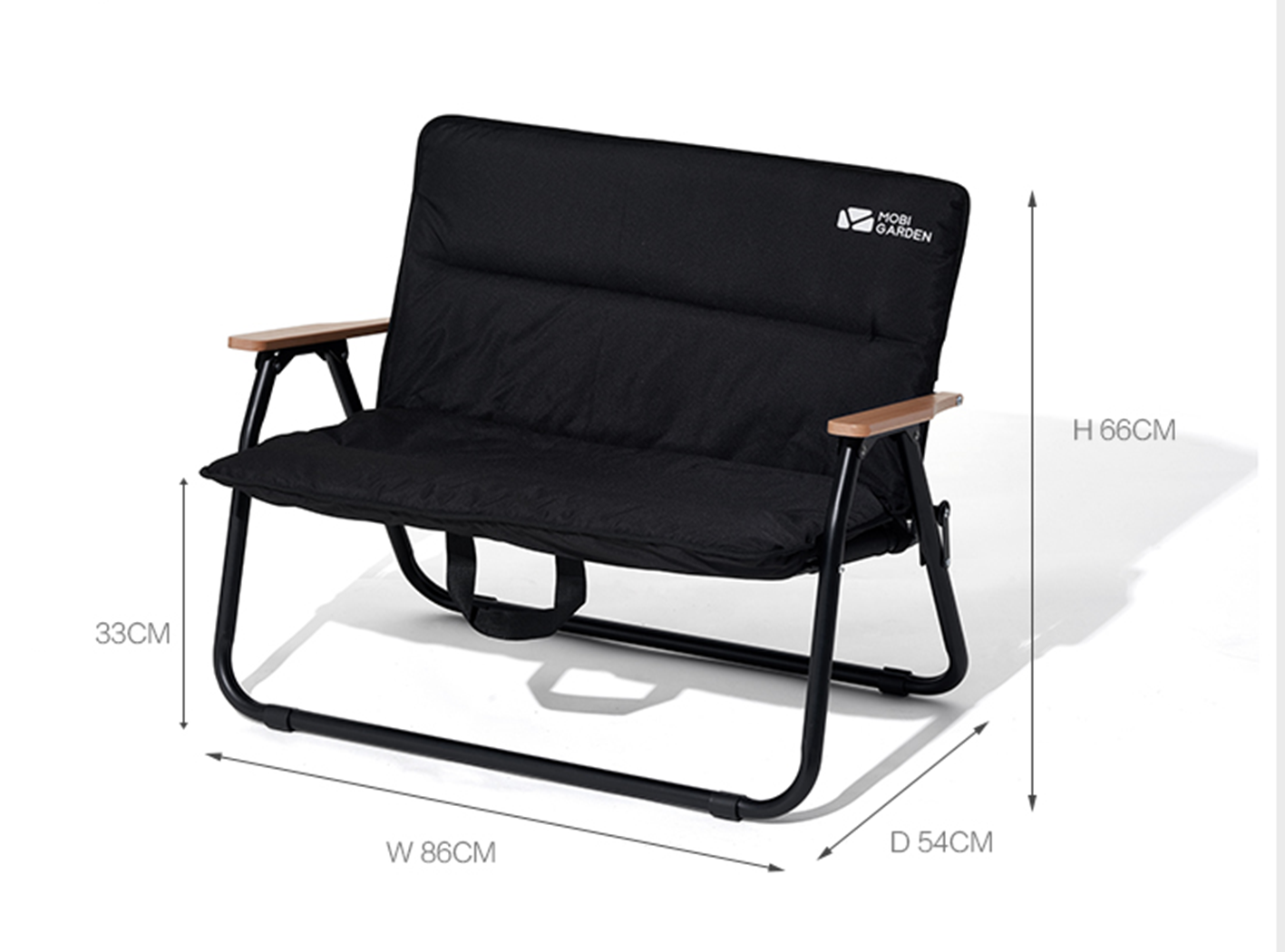 Mobi Garden Yun Mu 1.5 Chair - Black