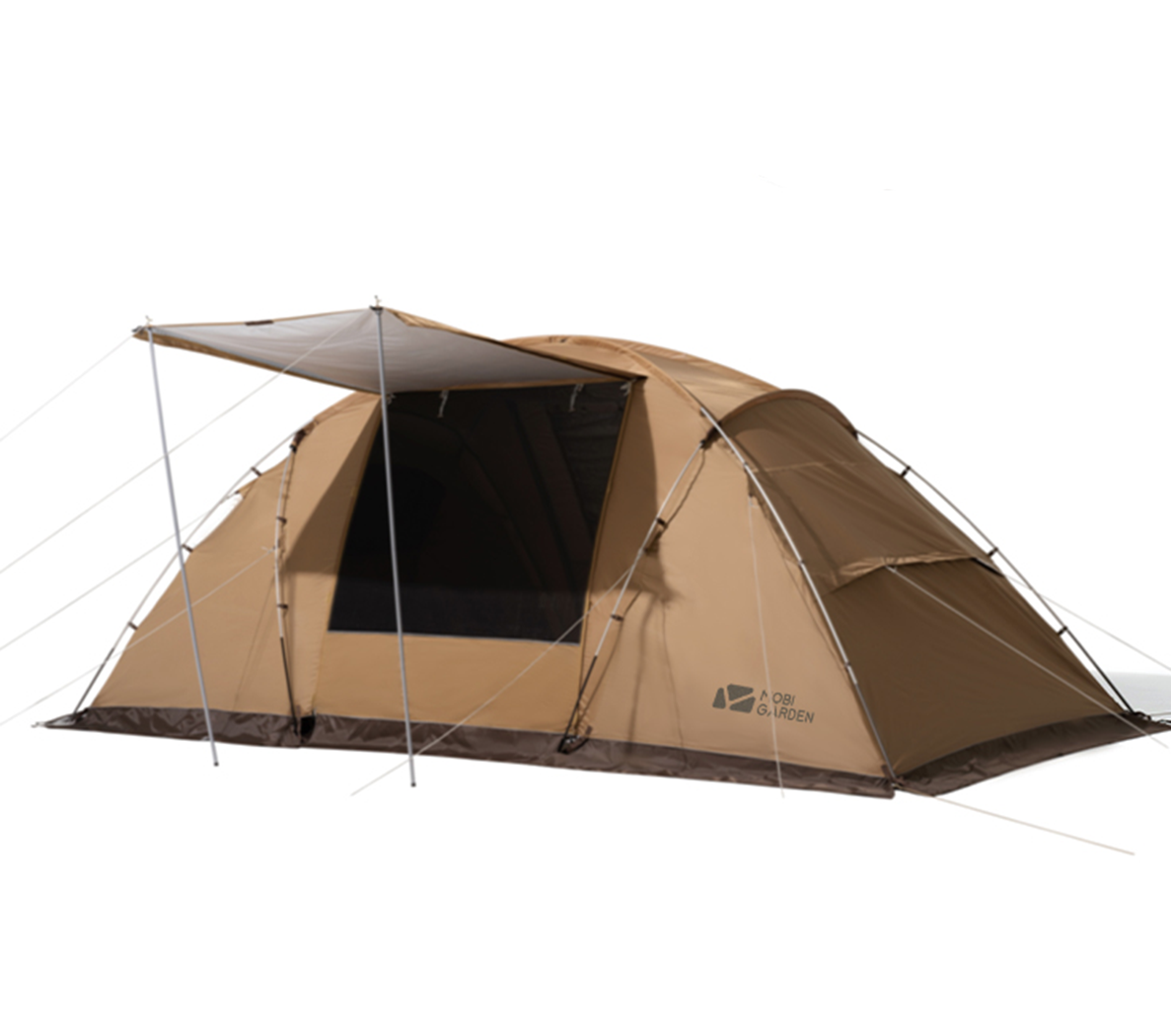 Mobi Garden Shi Jia 4 Oxford Cloth 3-4 person tent - Khaki